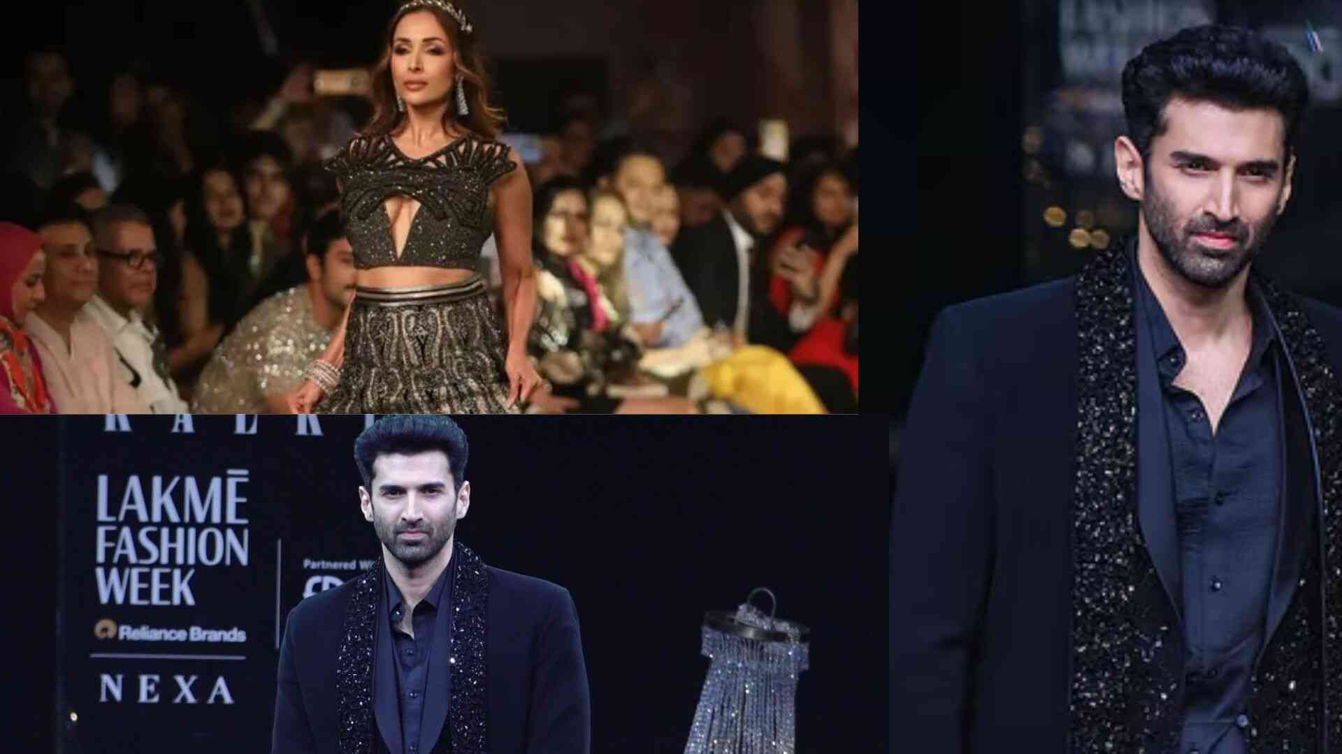 Malaika Arora And Aditya Roy Kapur Shine As Showstoppers At India Couture Week 2024