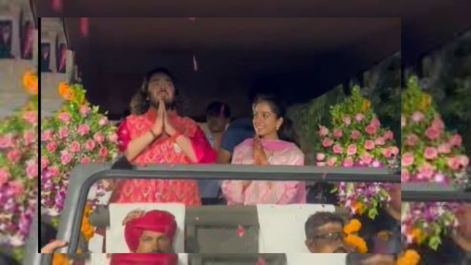 Anant Ambani and Radhika Merchant Receive Grand Welcome in Jamnagar : Watch