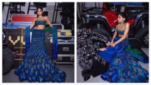 Anant Ambani’s Sangeet: Shikhar Pahariya Helps Janhvi Kapoor By Cutting Can-Can From Her Dress