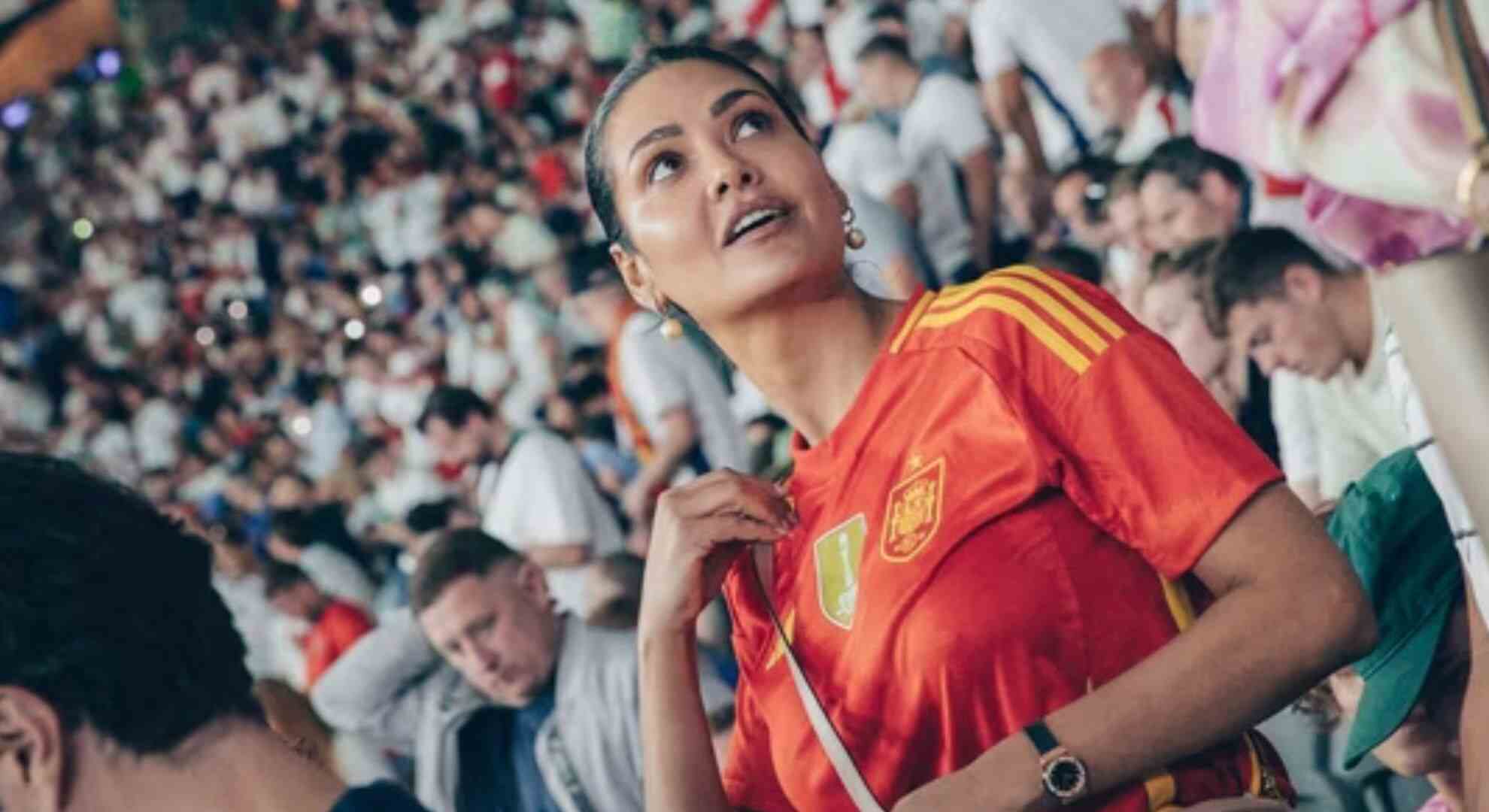 Add title Esha Gupta's Memorable Experience at UEFA Euro 2024 Finals