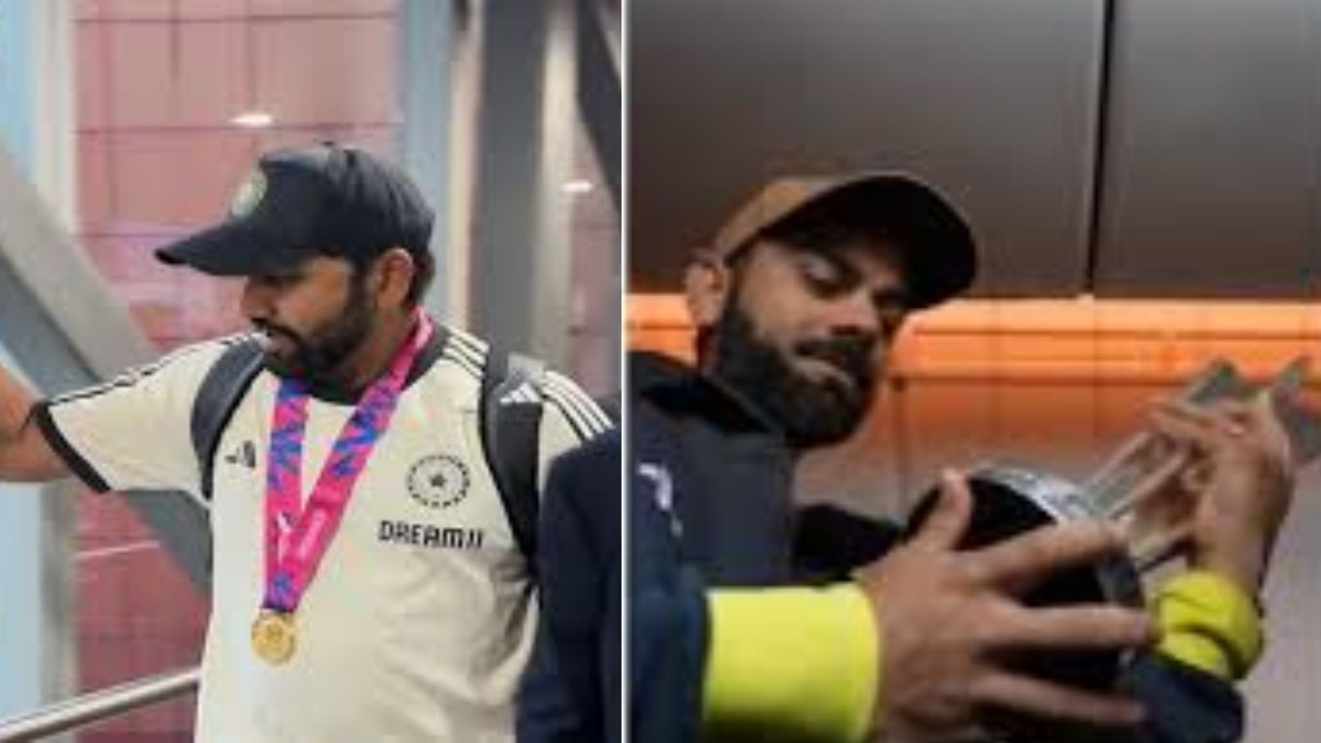 T20 World Cup Winners Back; Kohli and Pandya at ITC Maurya, Delhi After: Watch