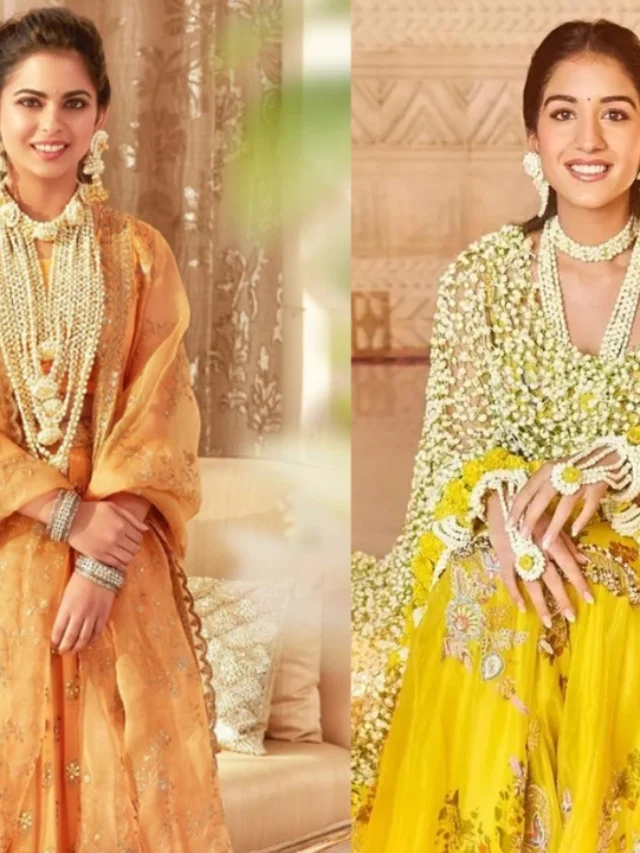 Check Out Stunning Haldi Looks Of Ambani Brides