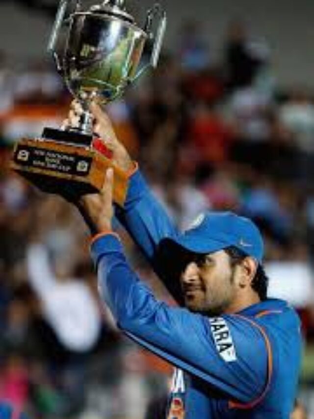 MS DHONI  & HIS TROPHIES 