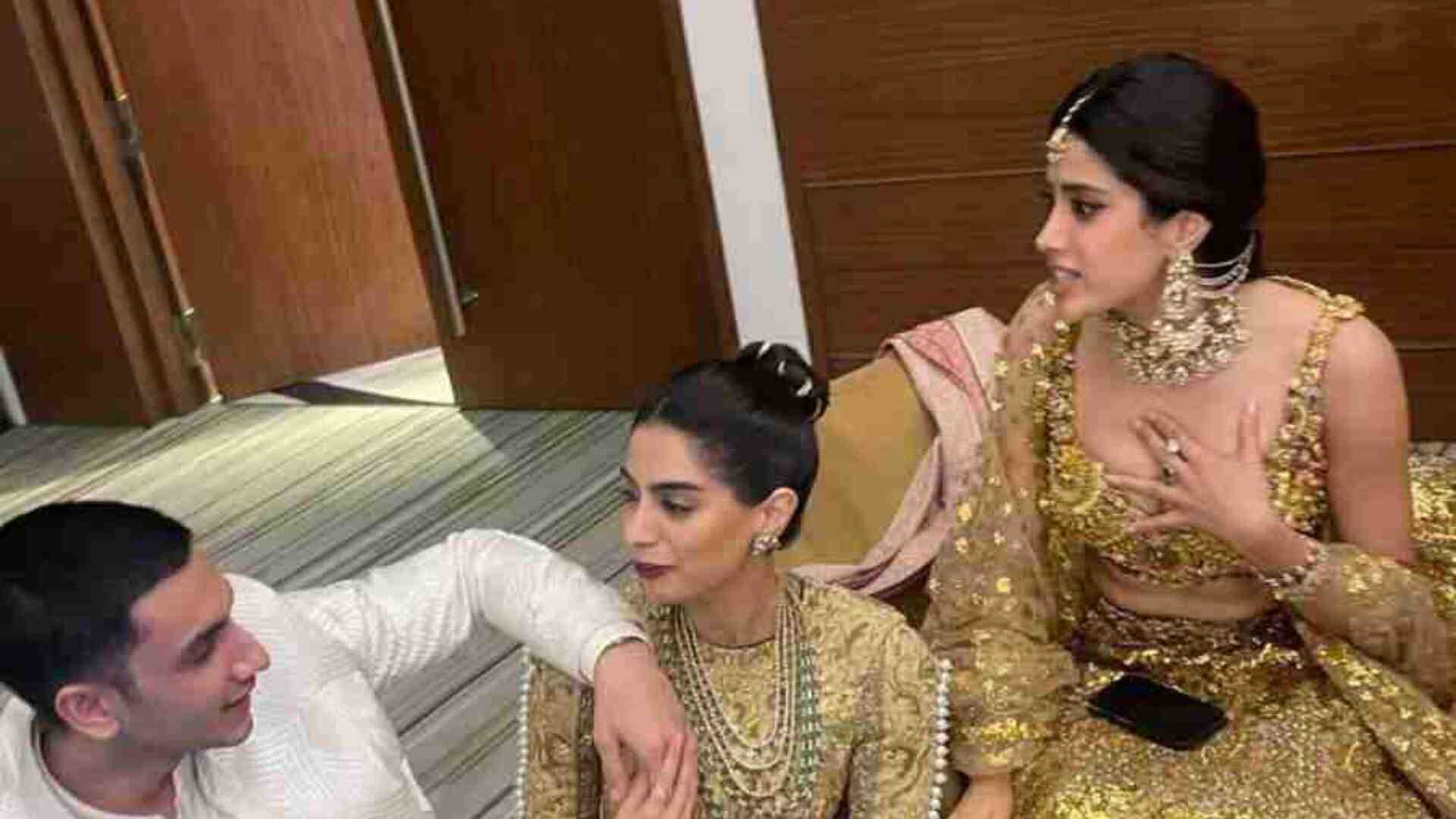 Khushi Kapoor and Vedang Raina holding hands, Janhvi Kapoor reacts