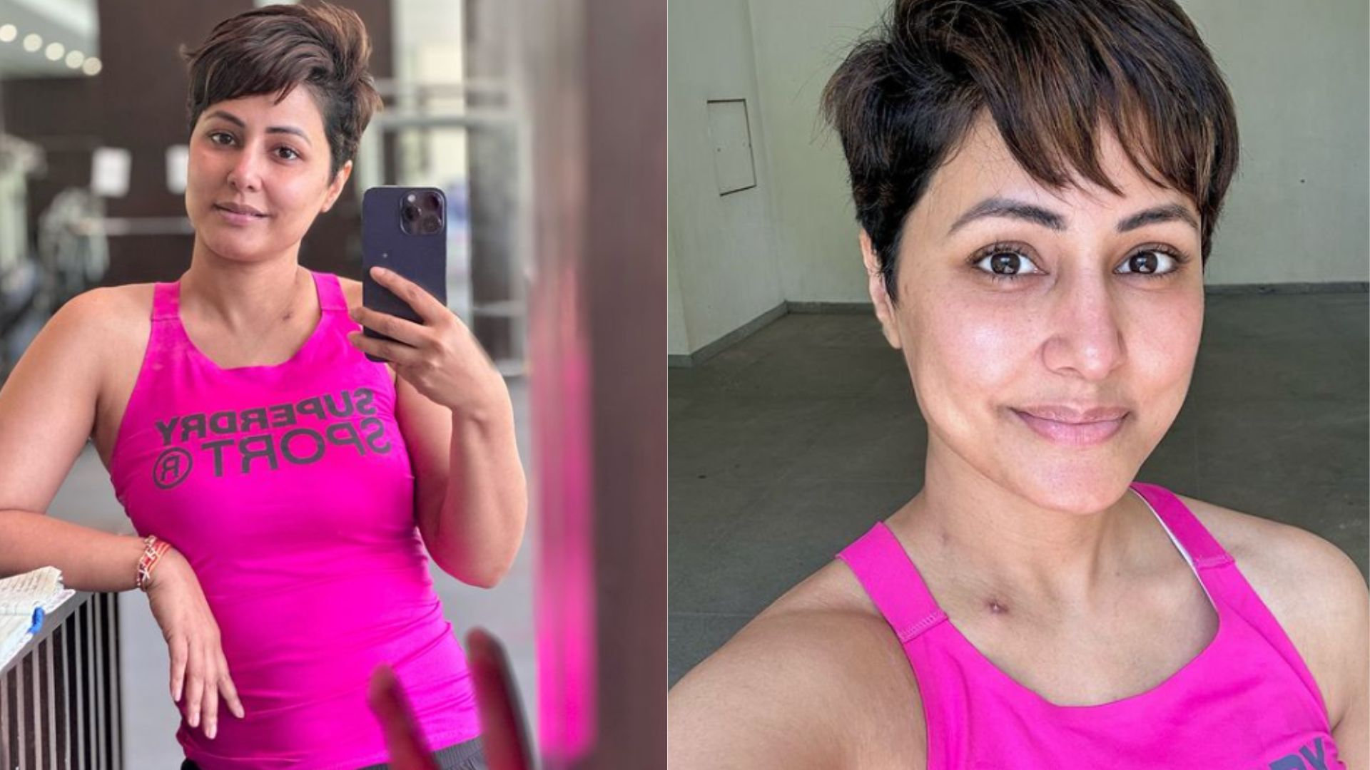 TV actor Hina Khan recently shared a series of photos revealing her chemotherapy scars