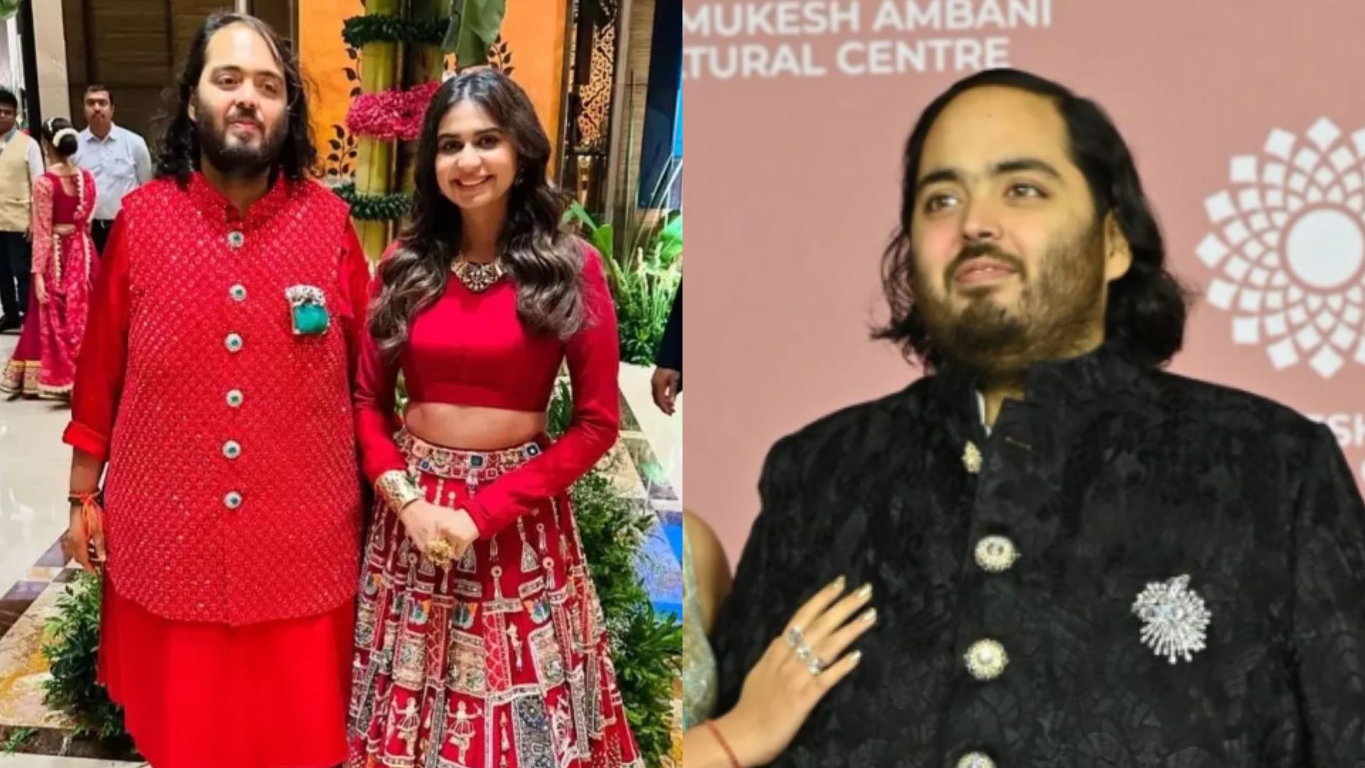 Anant Ambani’s Red Kurta And Massive Emerald Brooch Wows Fashion Critics