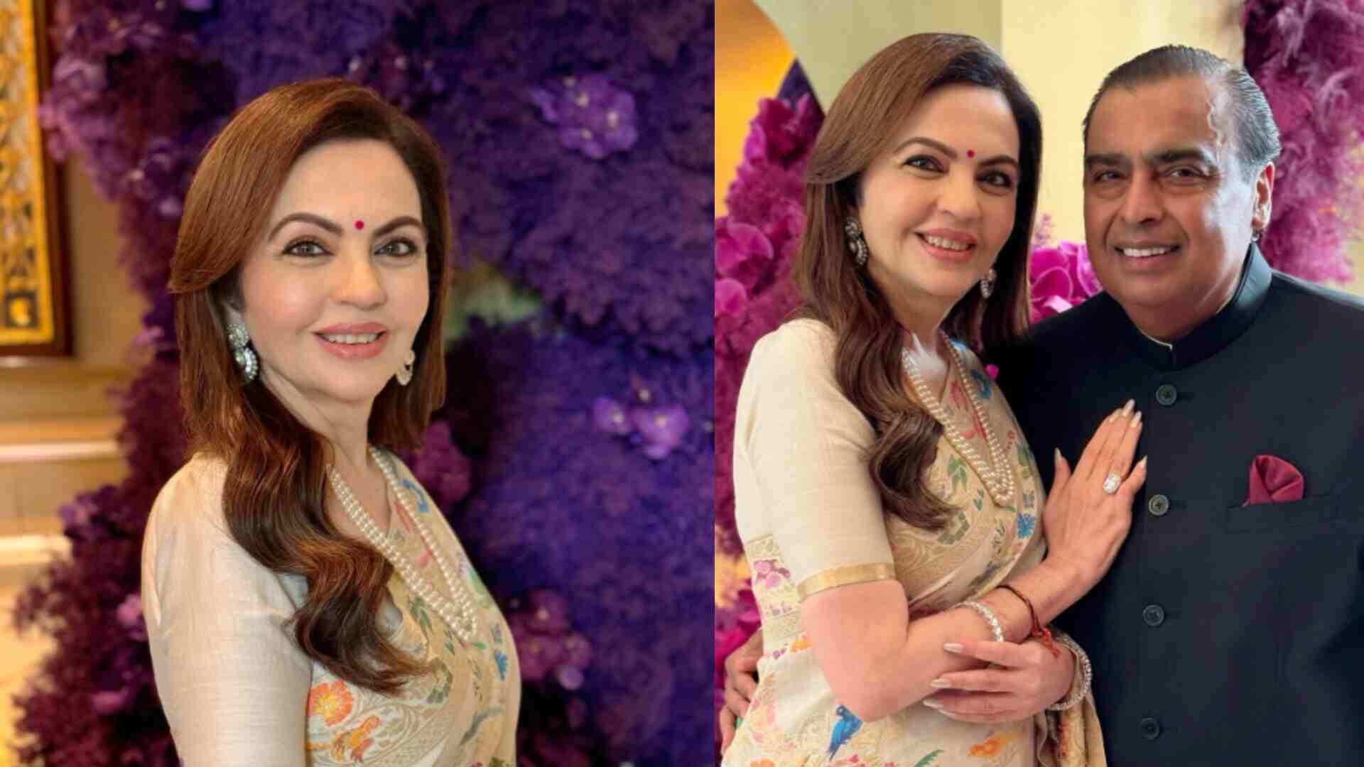 Paris Olympics 2024: Nita Ambani Wows In Stunning Ivory Saree With Floral Detailing