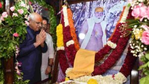 Gujarat: CM Bhupendra Patel Visits Guru Ashram In Bagdana On Guru Purnima