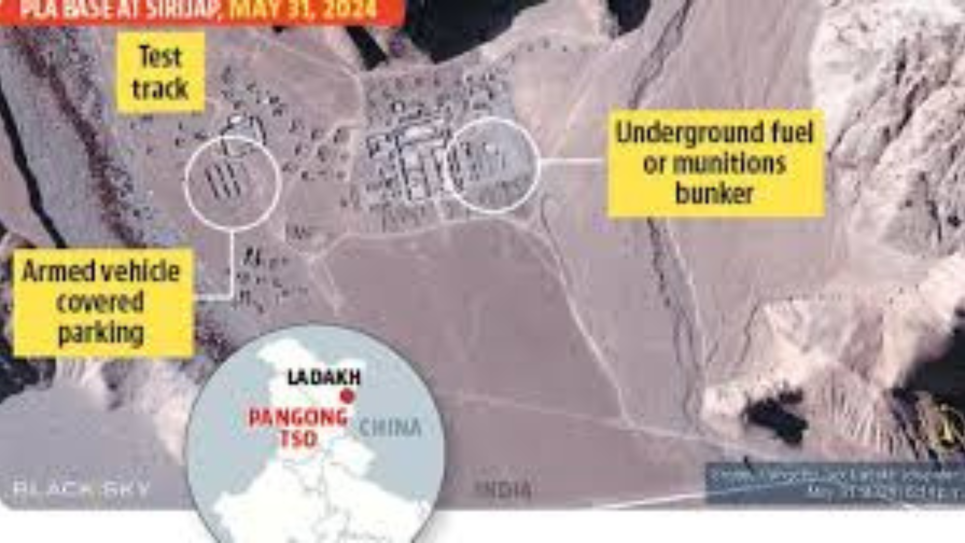 Satellite Images Reveal China's Buildup Near Pangong Lake In Ladakh