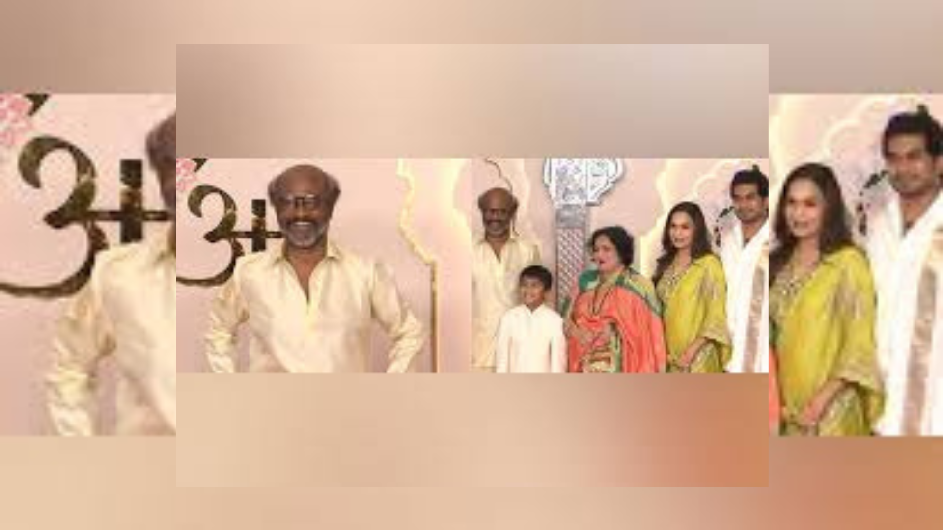 Superstar Rajinikanth Shines In Golden Kurta At Anant Ambani's Wedding