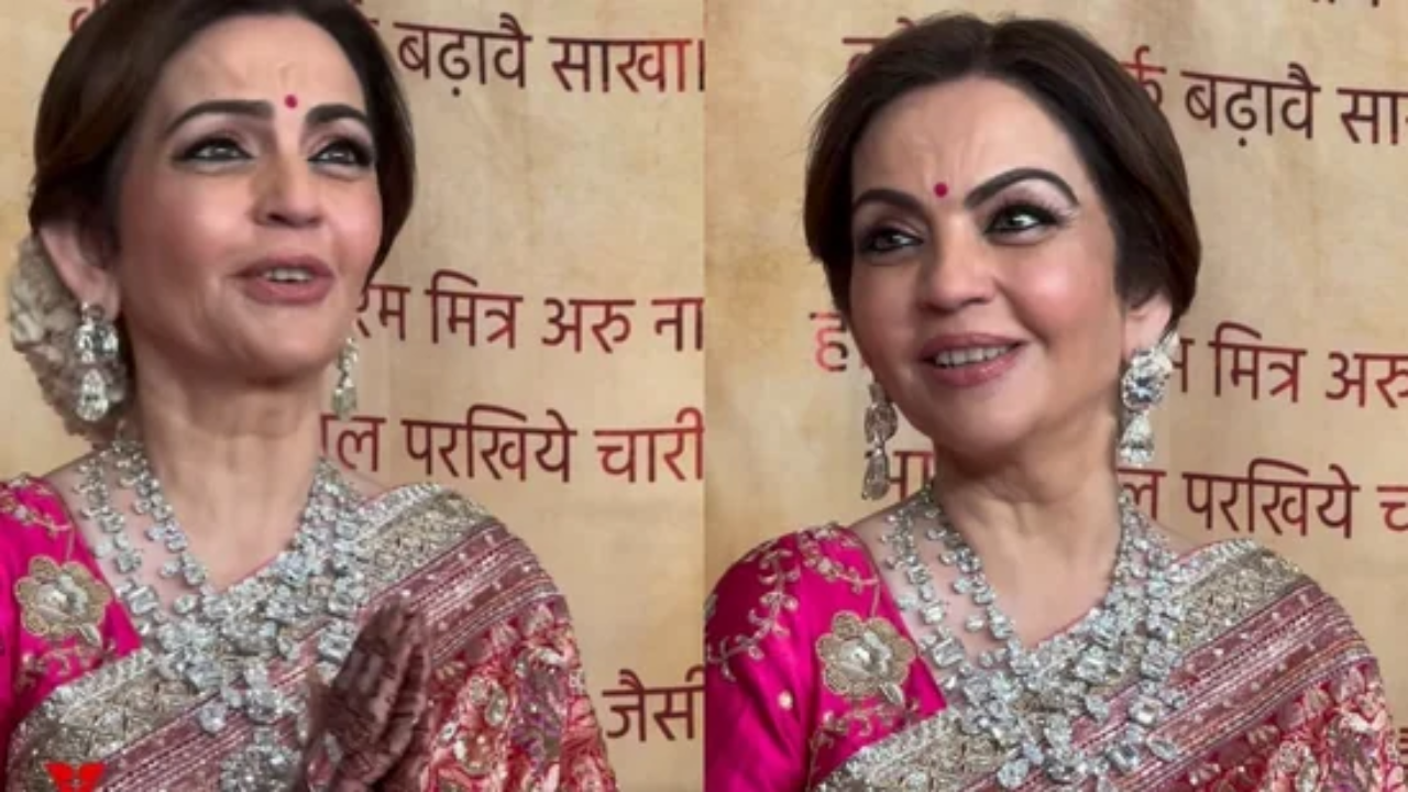 ‘Shaadi Ka Ghar Hai, Maaf Kar Dena’ Nita Ambani Shows Gratitude To Paparazzi, Invites Them To Post-Wedding Event