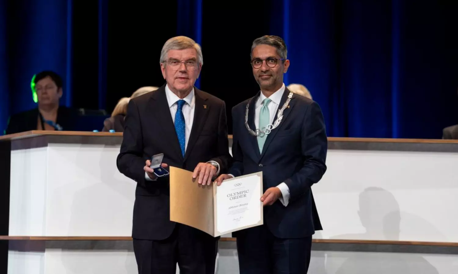 Former Indian Shooter Abhinav Bindra Awarded with the Prestigious Olympic Order at 142nd IOC Session in Paris