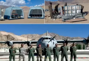 WATCH: IAF and Army Successfully Paradrop World’s First Portable Hospital from 15,000 Feet