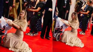 Angelina Jolie Wins Hearts by Kneeling to Meet Fan at Maria Premiere