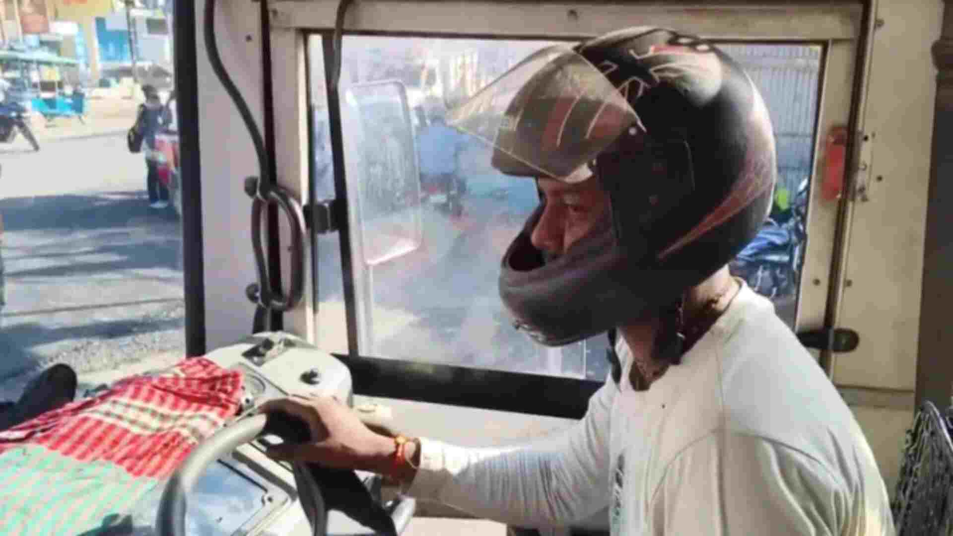 Bus Drivers Are Wearing Helmets During the Bengal Bandh, But Why? | Watch