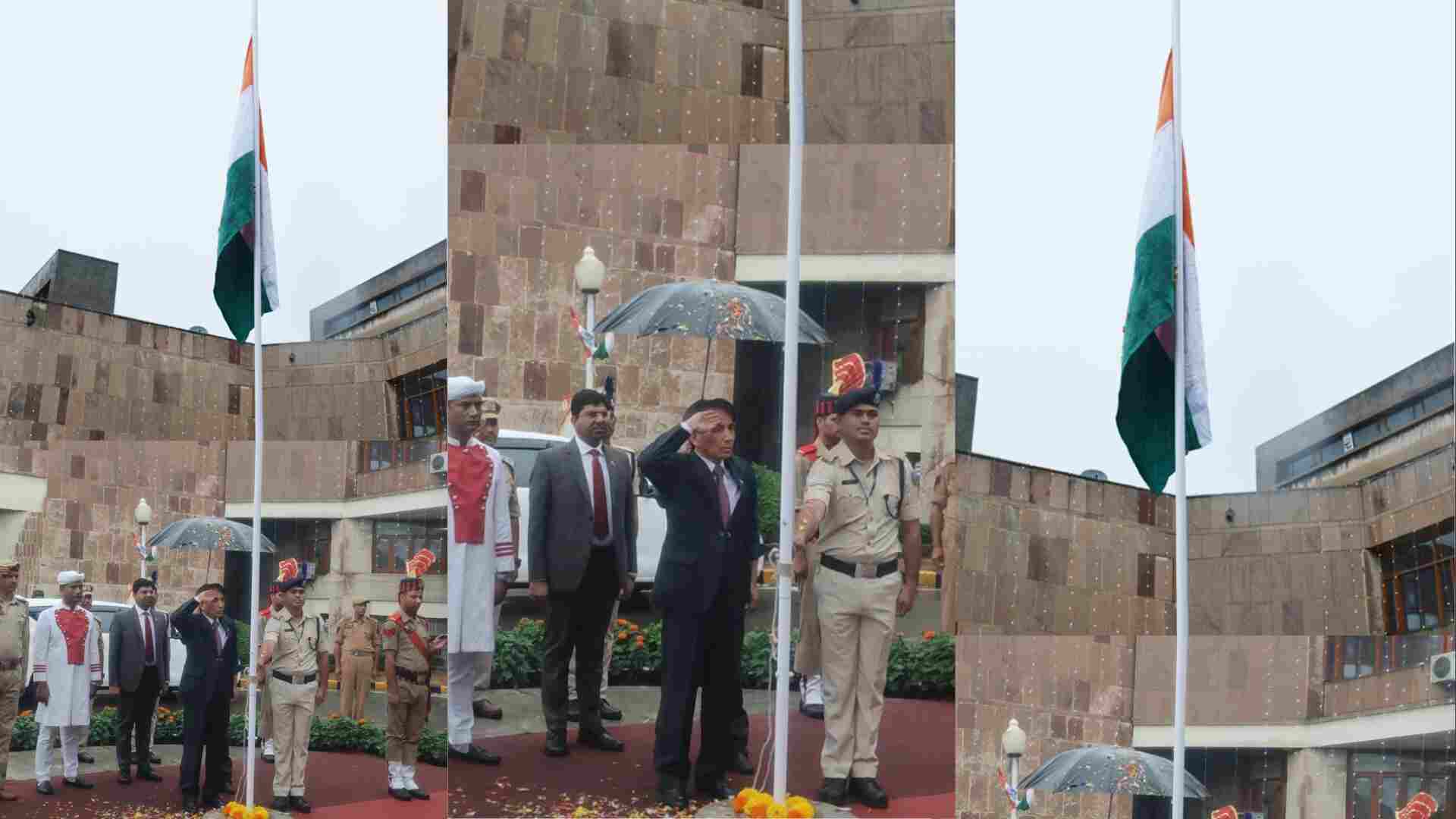 Chief Justice Hosts National Flag At High Court Srinagar For 78th Independence Day