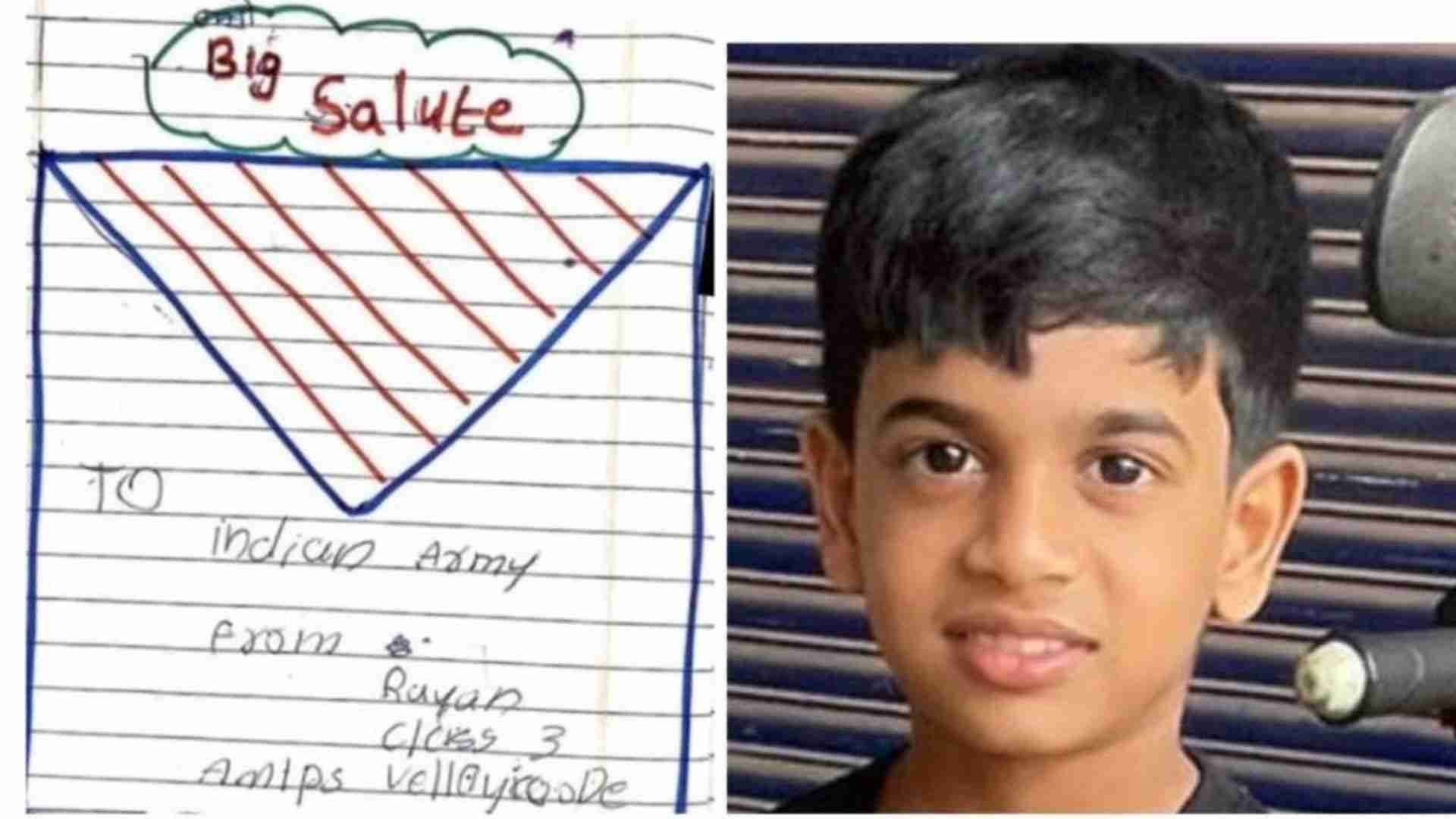 Class 3 Student Writes Touching Letter To Indian Army On Wayanad Rescue Efforts, They Respond…