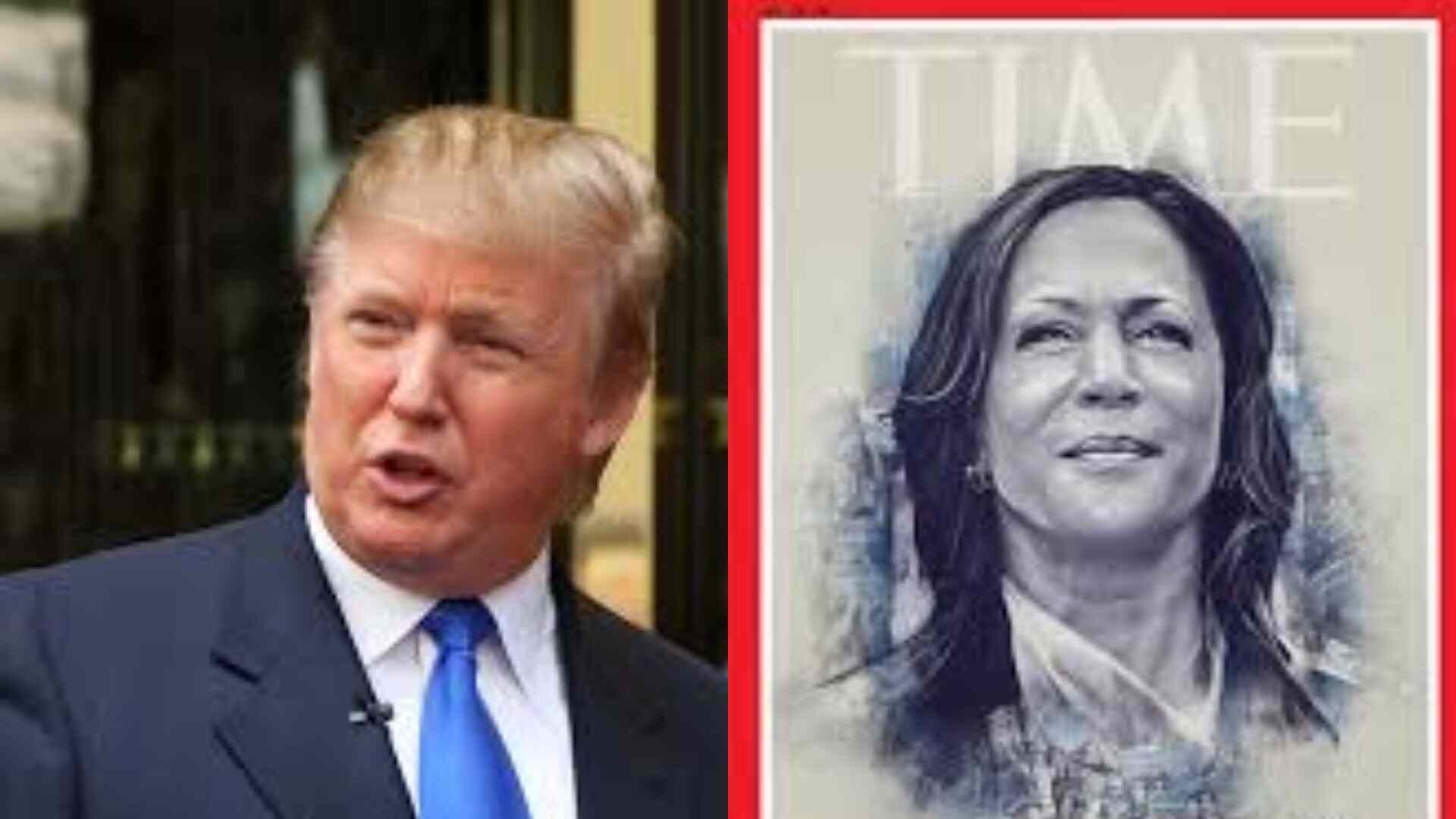 Donald Trump Compliments Kamala Harris’s Illustration On TIME Magazine Cover