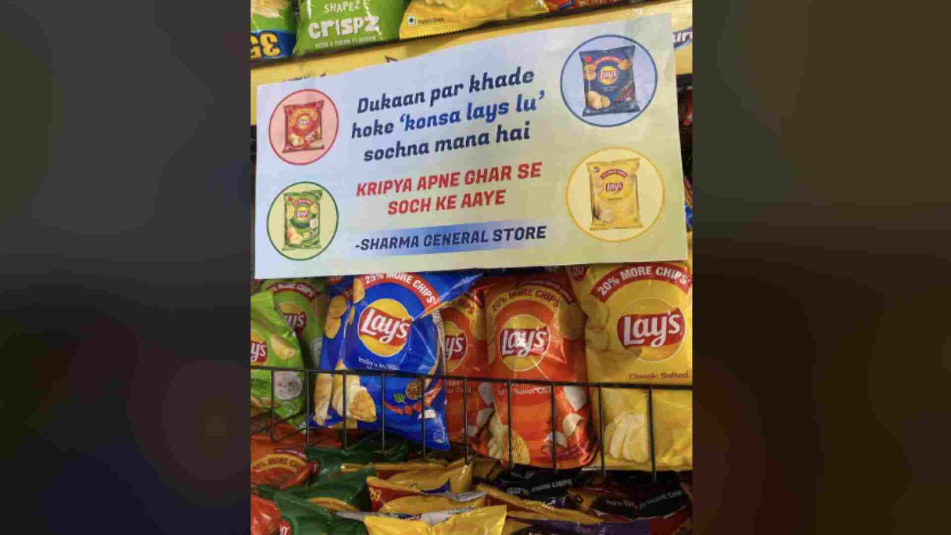 Frustrated Shopkeeper’s Funny Sign Ends Lay’s Flavor Confusion For Indecisive Shoppers