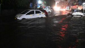 Gurgaon Floods: SUV Spins Out Of Control As Driver Trapped Inside – Watch Video