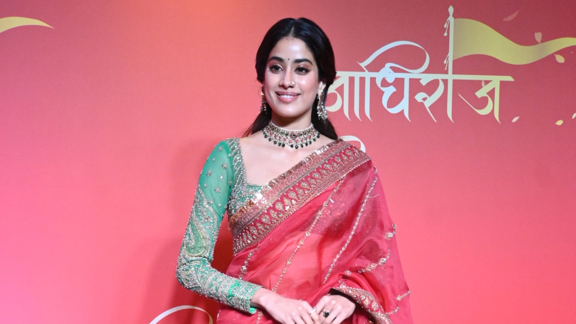 Watch: Janhvi Kapoor’s Stunning Rs 1.62 Lakh Red Saree Is the Festive Look You Need