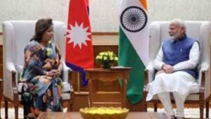 Nepal’s Foreign Minister Arzu Rana Deuba Meets PM Modi