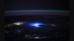 Astronaut Reveals Stunning Space Photo Of Nighttime Lightning Over India