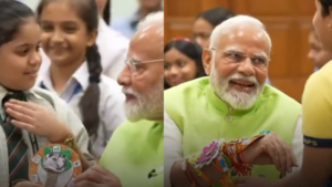 Watch: PM Modi Celebrates Raksha Bandhan With School Children In Delhi