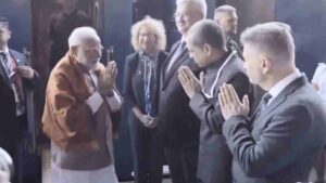 Watch: PM Modi Welcomed With Namastes Upon Arrival In Ukraine