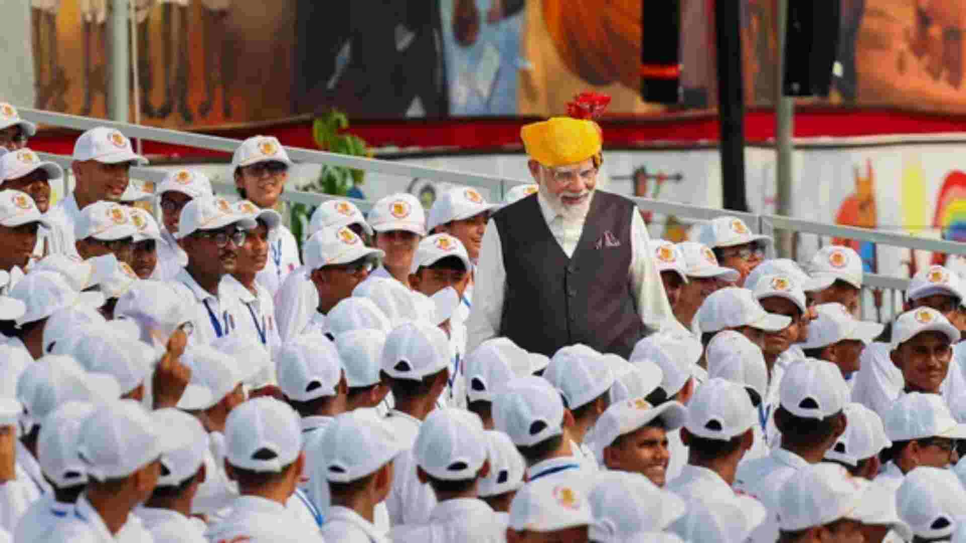 Watch: PM Modi Engages With Children At Red Fort After Independence Day Speech