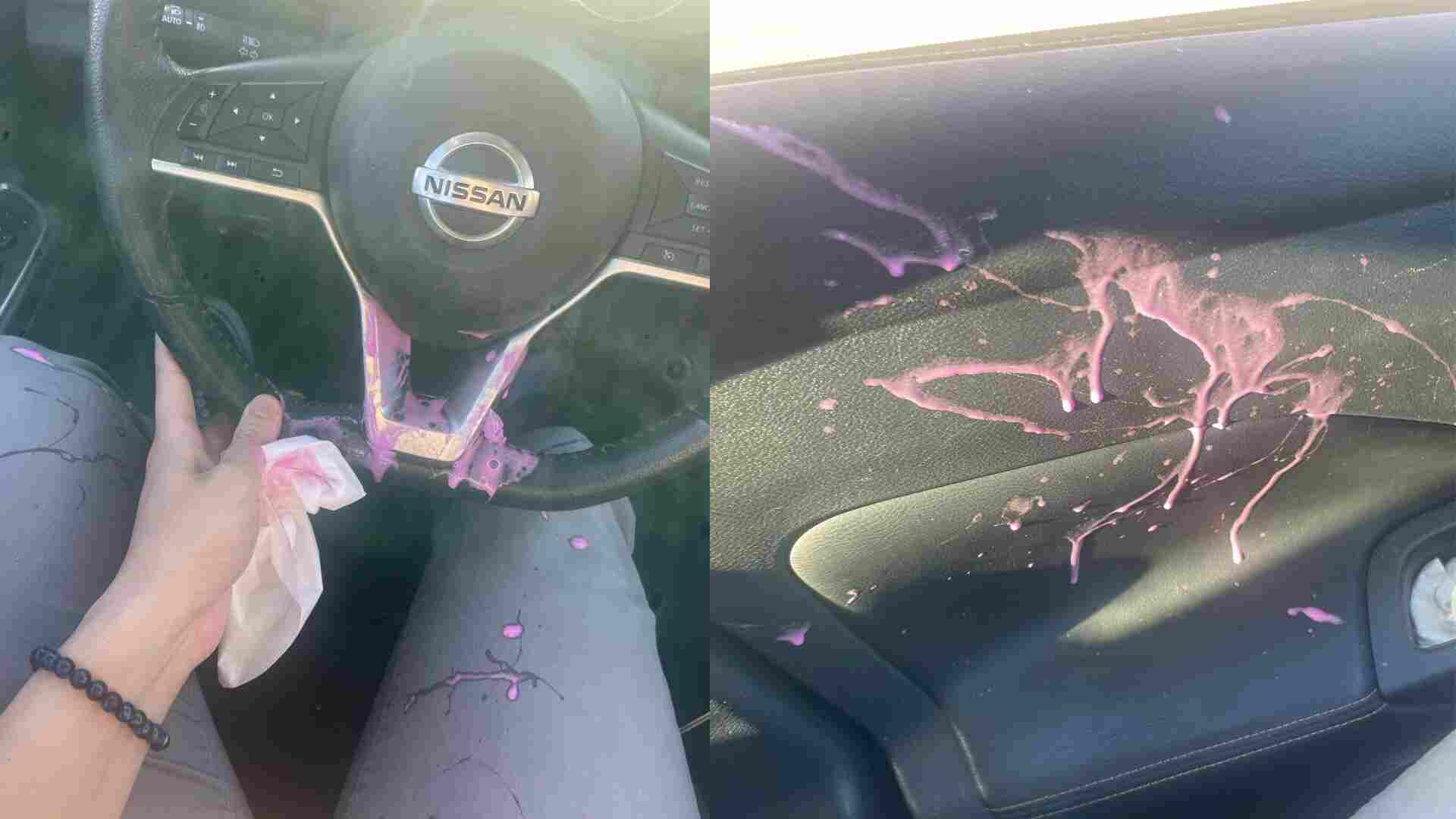 Woman’s Car Hit By Paint Balloon Prank Voices Safety Concerns