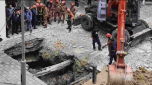 Search Continues For Indian Woman Who Fell Into Sinkhole In Kuala Lumpur