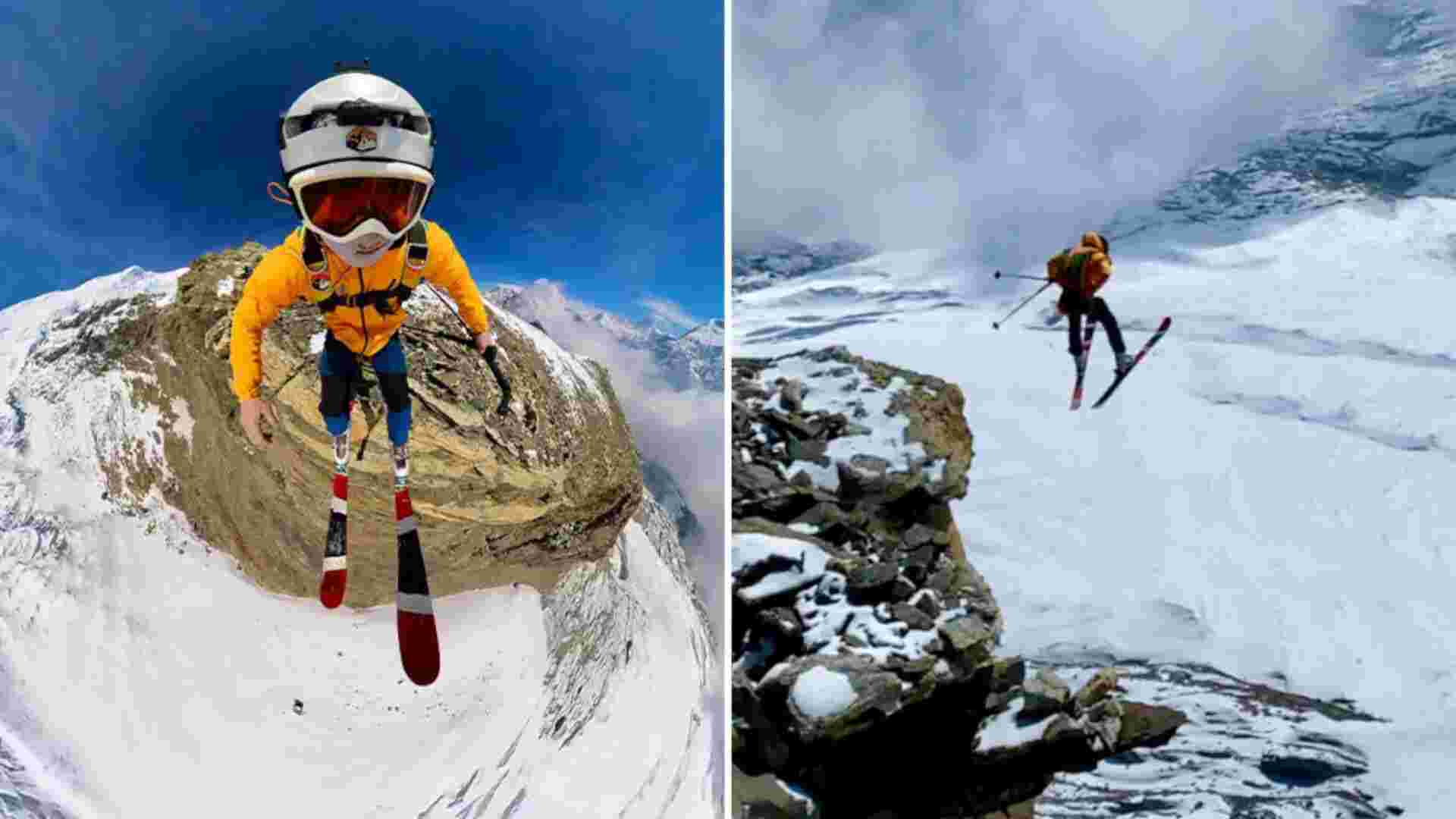 Man Breaks Guinness World Record By Skiing Off 18,753-Foot Himalayan Cliff | Video