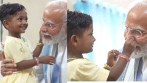 Heartwarming Moment: Child Plays With PM Modi’s Beard During Wayanad Tragedy Visit | Watch