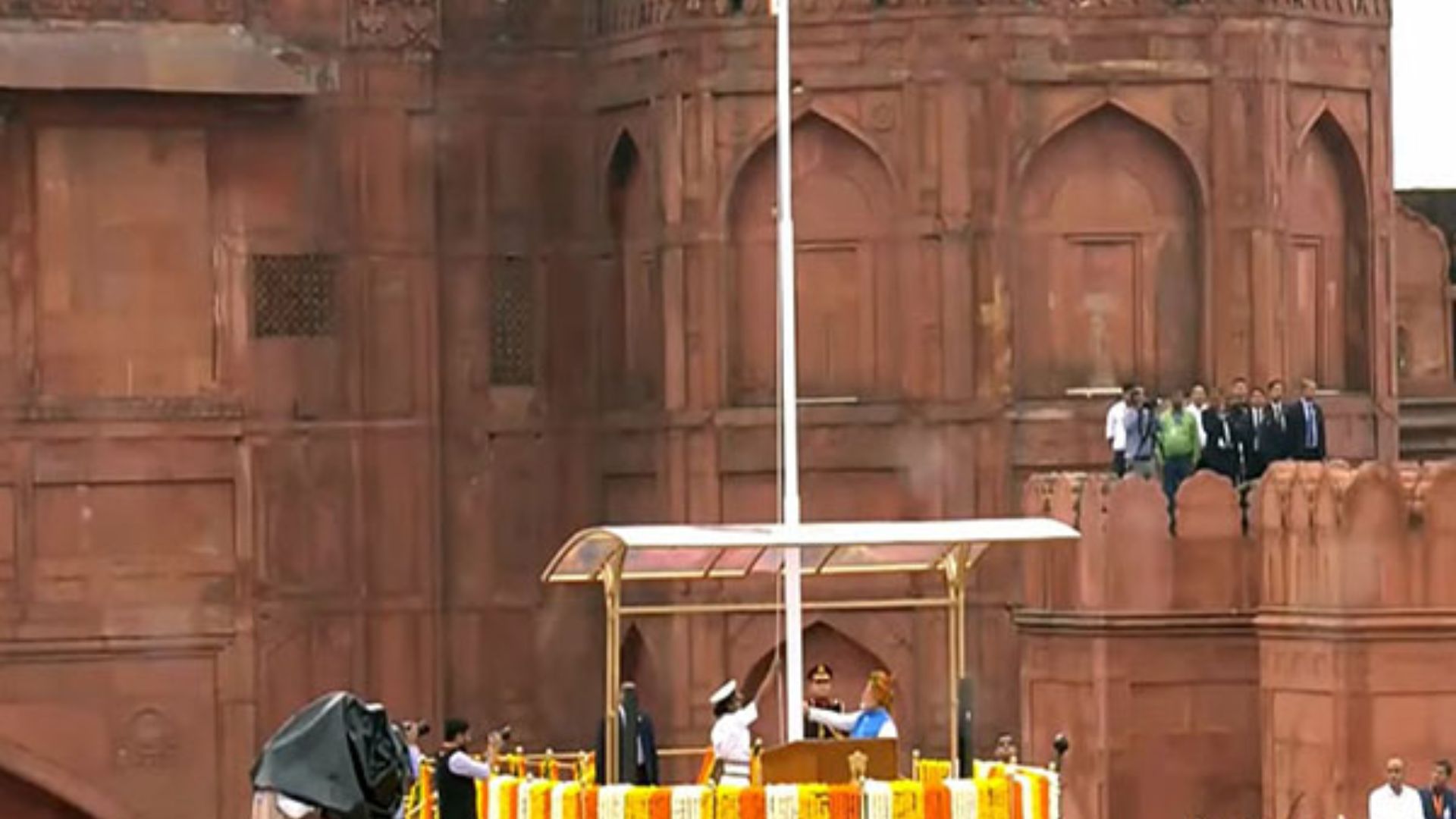 PM Narendra Modi hoists Tiranga at Red Fort on 78th Independence Day