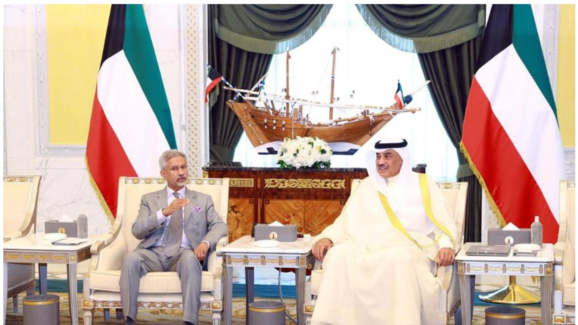 EAM Jaishankar meets Kuwaiti leaders to discuss bilateral relations and regional issues