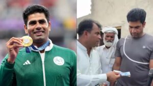 Pakistani Gold Medalist Arshad Nadeem Meets Controversial Figure; Social Media Reacts