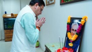 Uttarakhand CM Pushkar Singh Dhami Honors Atal Bihari Vajpayee on Death Anniversary