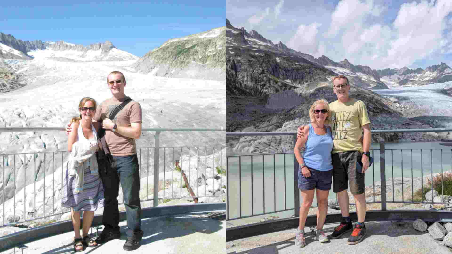 Viral Photos Of Switzerland’s Glacier 15 Years Apart