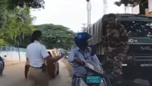 Watch: Army Jawan Smacks Man Blocking Traffic In Bengaluru