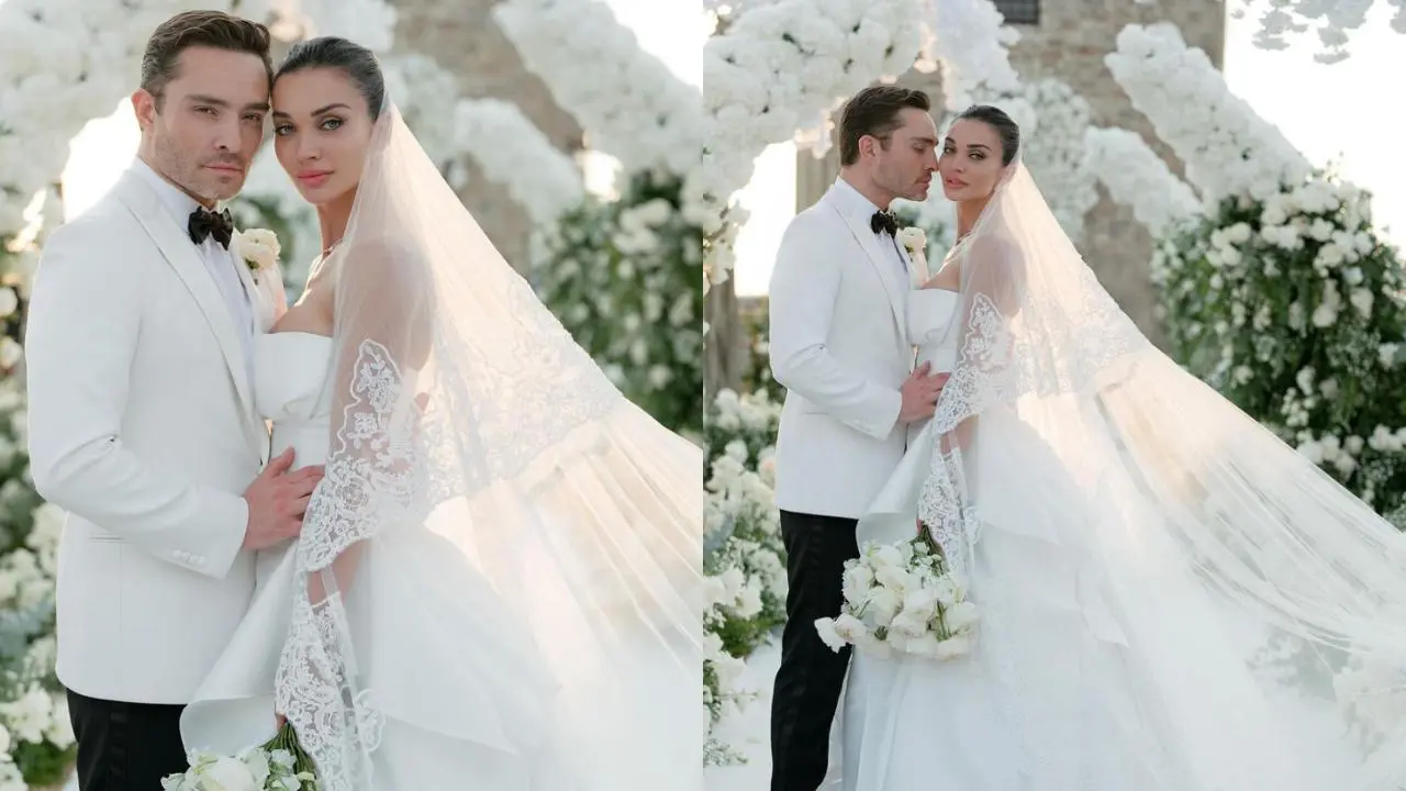 Amy Jackson and Ed Westwick Say 'I Do'