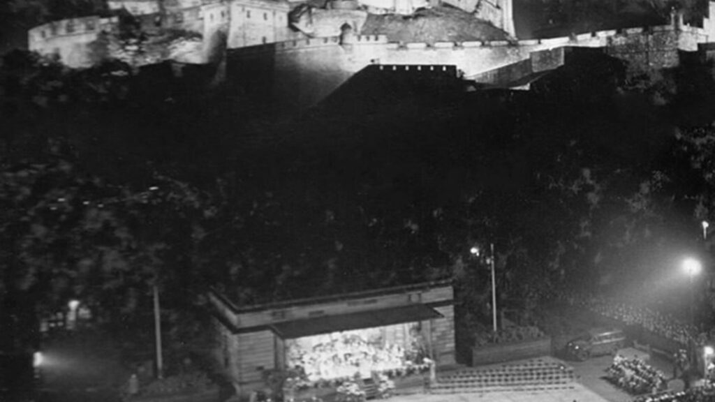 Edinburgh Castle, inaugural International Festival in 1947