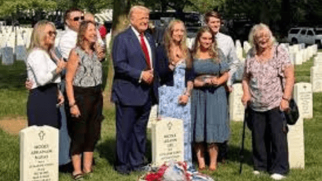 Trump Criticized For 'Thumbs Up ' At Soldiers' Graves