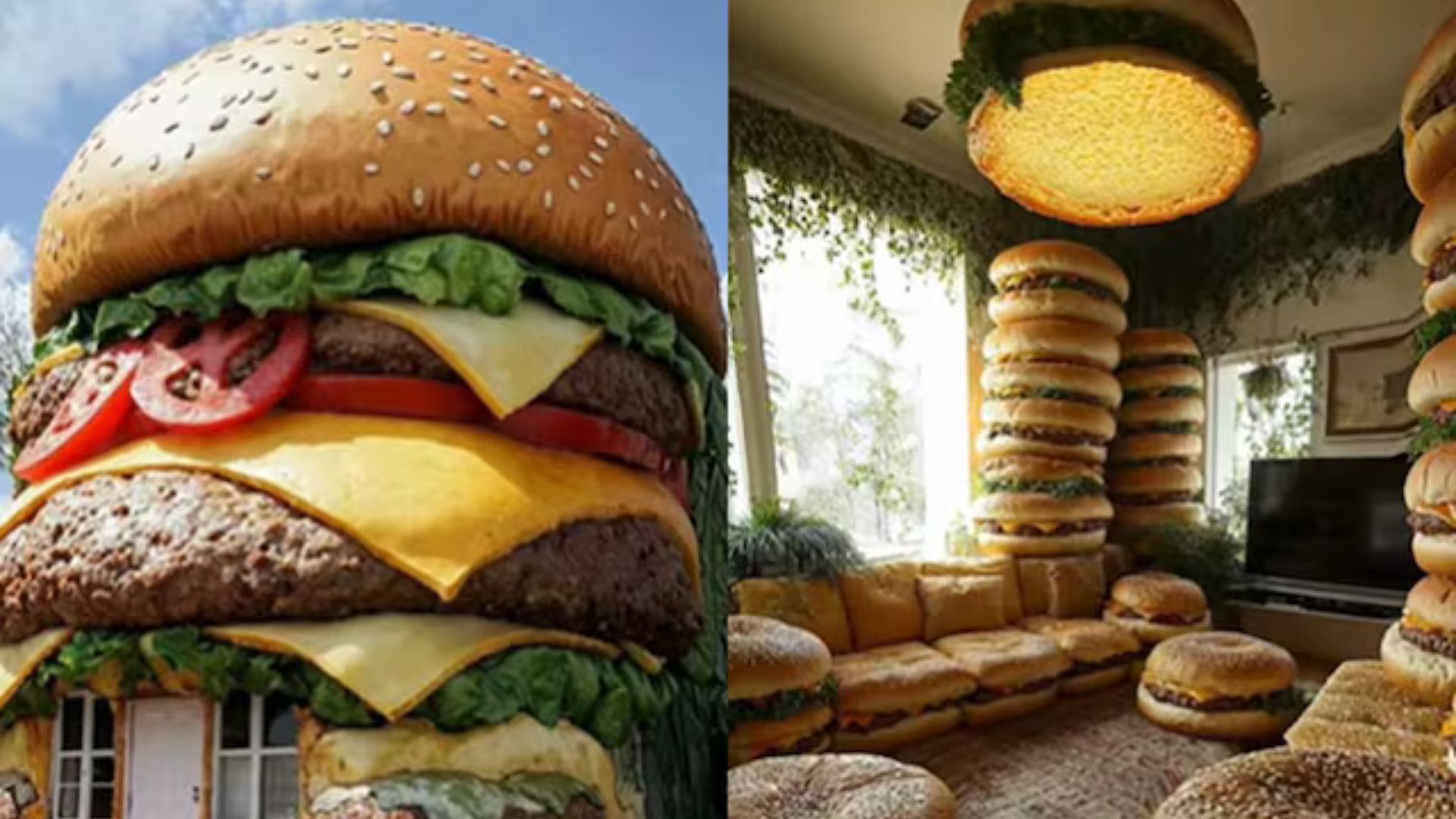 AI-Generated Video Of House Shaped Like A Burger Sparks ‘Homeburger’ Craze Online