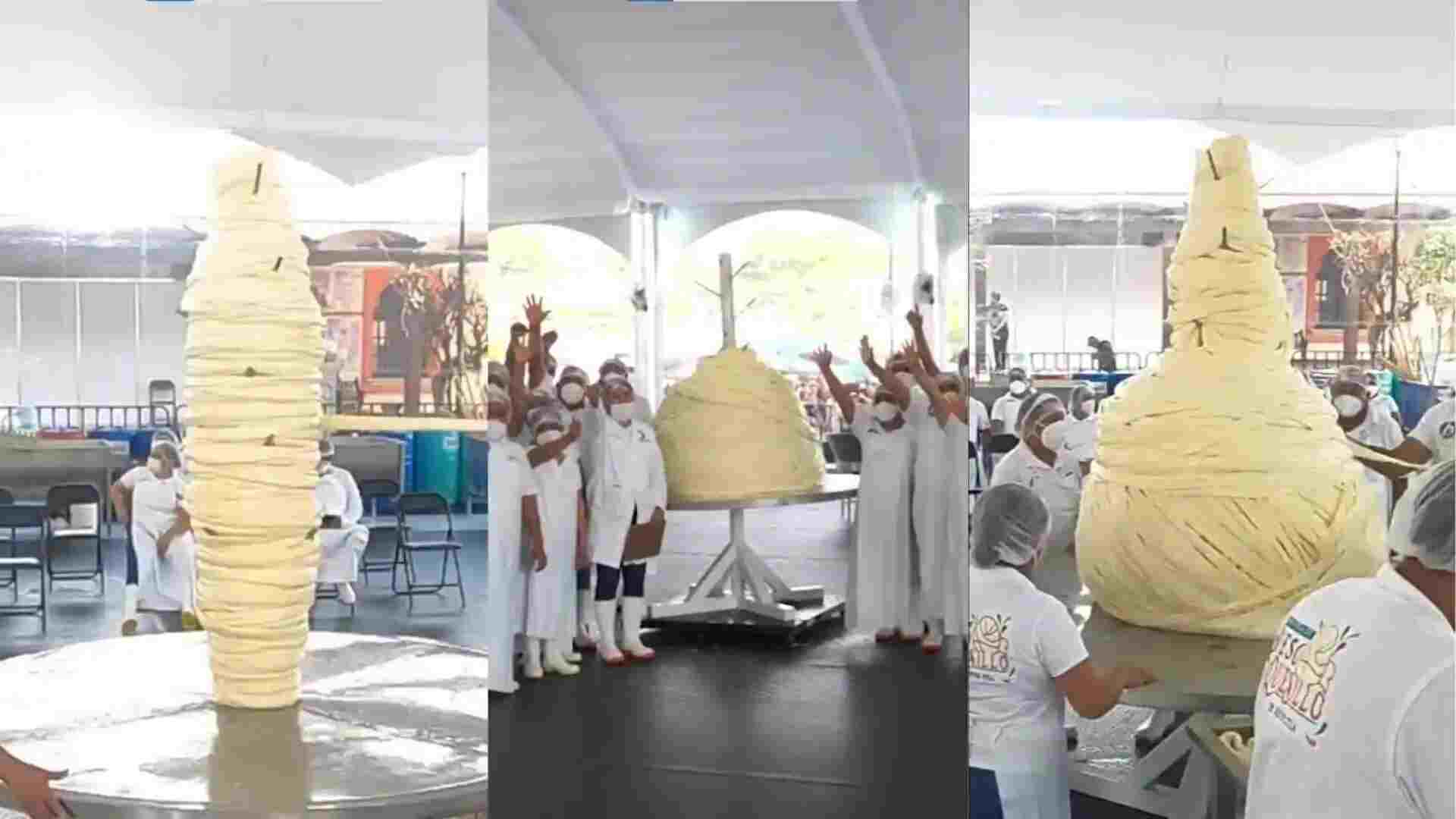 Cheese Ball Weighing 636 kg