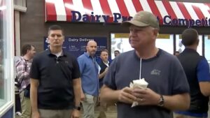 Watch: Governor Tim Walz Delights Fairgoers by Serving Ice Cream at State Fair