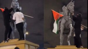 Palestinian Supporters Vandalize Maharaja Ranjit Singh’s Statue In Canada | WATCH