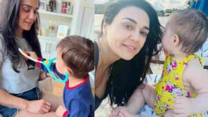 Preity Zinta Shares Sweet Moment With Son ‘Dr Jai’,’You’re In Safe Hands’