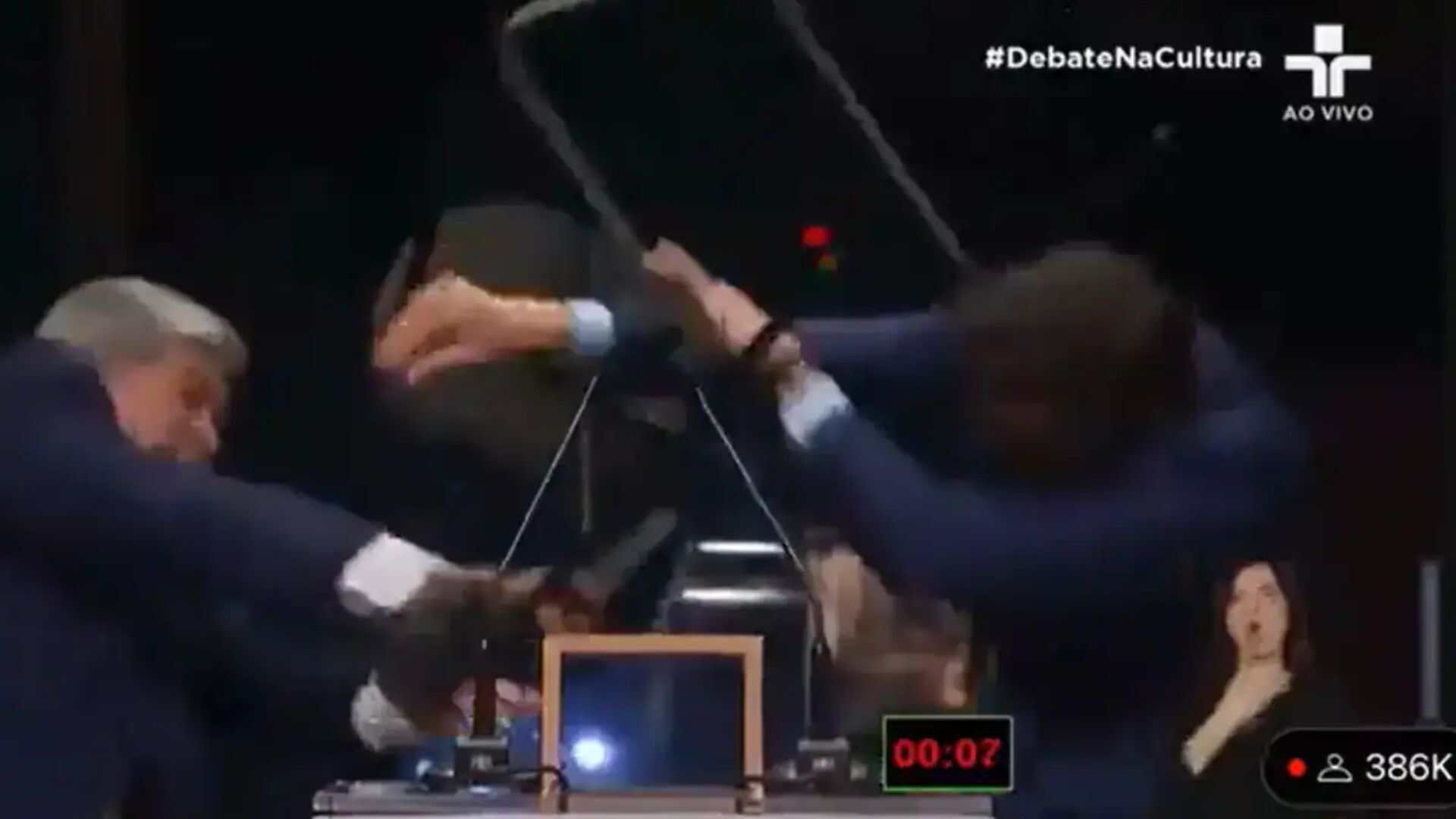 WATCH : Mayoral Debate in Brazil Turns Violent as Candidate Attacked on Live TV