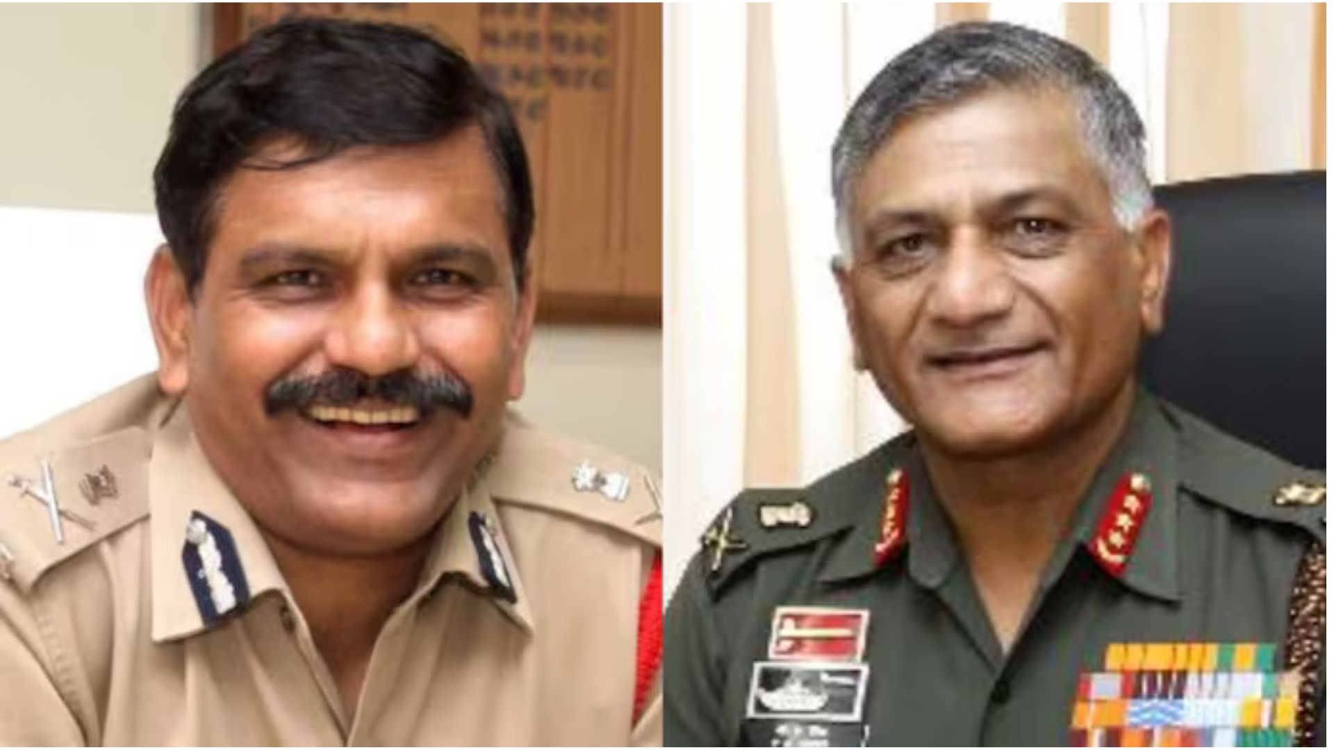 Former CBI director M Nageswara Rao and General VK Singh (retired)